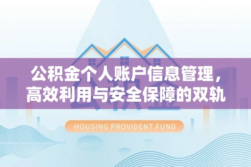 金乡公积金个人账户信息管理，高效利用与安全保障的双轨并行