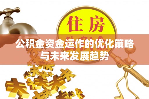 金乡公积金资金运作的优化策略与未来发展趋势