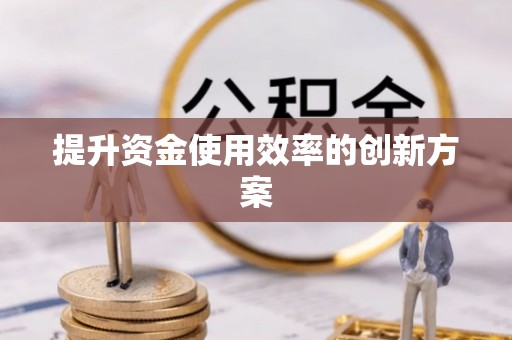 金乡提升资金使用效率的创新方案