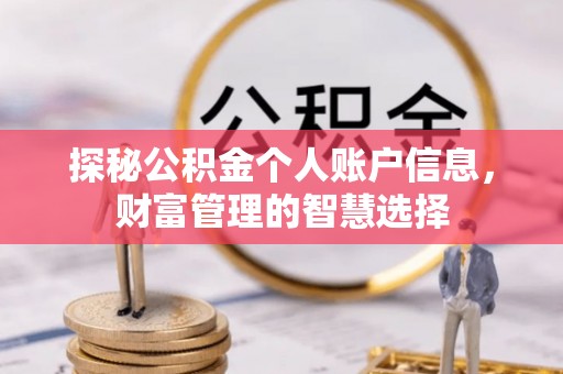 金乡探秘公积金个人账户信息，财富管理的智慧选择